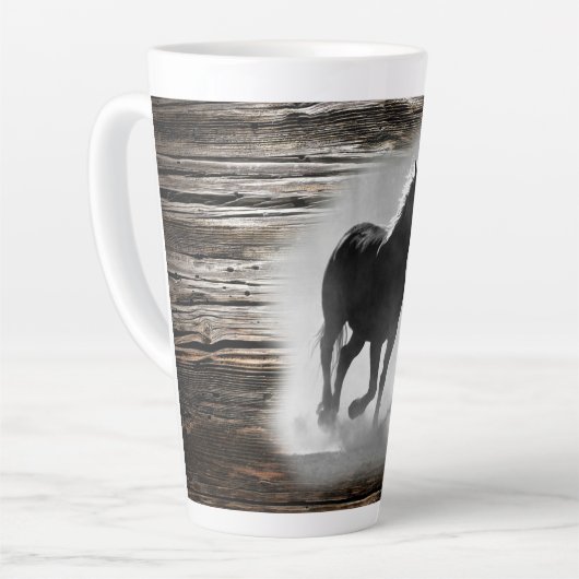 Tasse Latte Galloping de Wild Horse (Angle gauche)