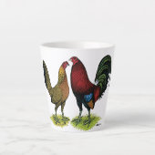 Tasse Latte Gamefowl Pair (Devant)
