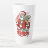 Tasse Latte Gangster Santa All I Want For Christmas Is Money (Devant)