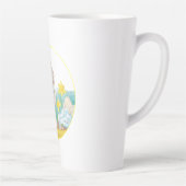 Tasse Latte Garçon Avec Daffodiles (Droite)
