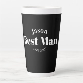 Tasse Latte garçon d'honneur enterrement de vie de garçon témo