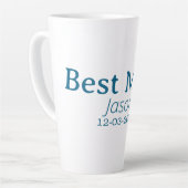 Tasse Latte garçon d'honneur enterrement de vie de jeune fille (Angle gauche)