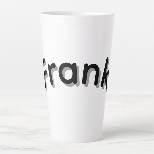 Tasse Latte Garçons Appelés Frank, (Devant)