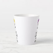 Tasse Latte GARDER CALME et LAISSEZ LES BONS TEMPS ROULER (Devant)