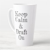 Tasse Latte Garder le Brouillon calme allumé (Angle gauche)