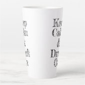 Tasse Latte Garder le Brouillon calme allumé (Devant)