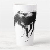 Tasse Latte Gardien d'automne en encre (Devant)