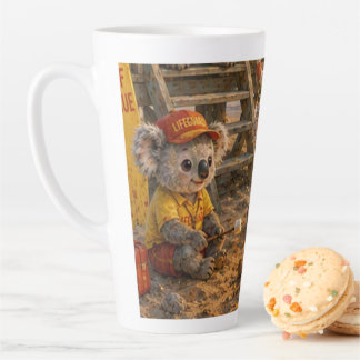Tasse Latte Gardiens de baignade koalas mignons Sauvetage sur