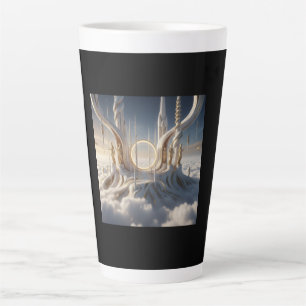 Tasse Latte Gardiens de portail céleste dans les nuages