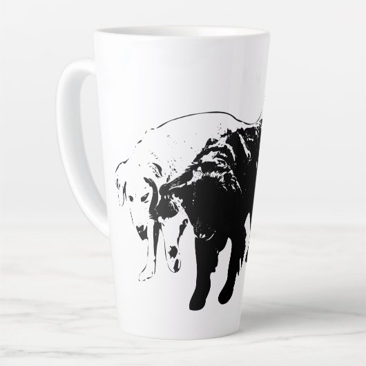 Tasse Latte Gardiens du chemin d'octobre (Angle gauche)