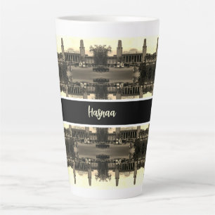 Tasse Latte Gare centrale ferroviaire vintage Irak Bagdad 1970