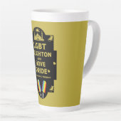 Tasse Latte Gay pride Brighton (Angle droit)