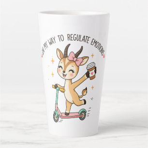 Tasse Latte Gazelle de régulation émotionnelle drôle avec du c