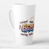 Tasse Latte Gémeaux Zodiaque Graffiti (Angle gauche)