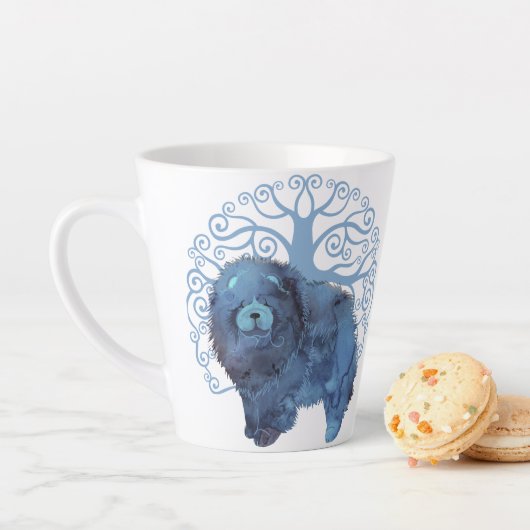 Tasse Latte GÈNES FADÉS Chow Tree de la vie latte (En situation)