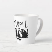 Tasse Latte Gens dégueu Chats mignons Chats noirs (Angle droit)