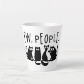 Tasse Latte Gens dégueu Chats mignons Chats noirs (Devant)