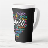 Tasse Latte Gentillesse compassion empathie et respect (Angle droit)