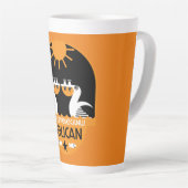 Tasse Latte Genus Pelecanus Bird Art (Angle droit)