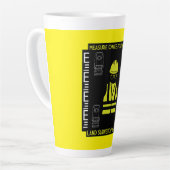 Tasse Latte géomètres (Angle gauche)