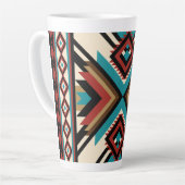 Tasse Latte Géométrique Bohème (Angle gauche)