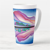 Tasse Latte Georgia O'Keeffe, Lake George Reflection (1921) (Angle droit)