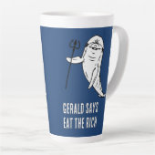 Tasse Latte Gerald dit Mangez les Riches (Angle droit)