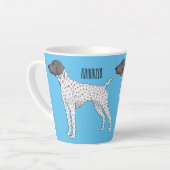 Tasse Latte German Shorthred Pointer dog (Angle gauche)