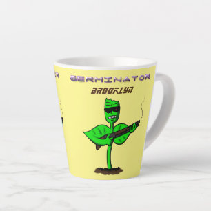 Tasse Latte Germinator cyborg plante dessin humoristique