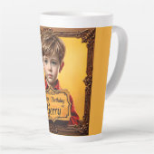 Tasse Latte GERRY ~ Joli garçon ~ Joyeux anniversaire ~ Latte  (Angle droit)