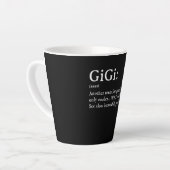 Tasse Latte Gigi Définition T Femmes Gigi Cadeau Grand-mère An (Angle gauche)