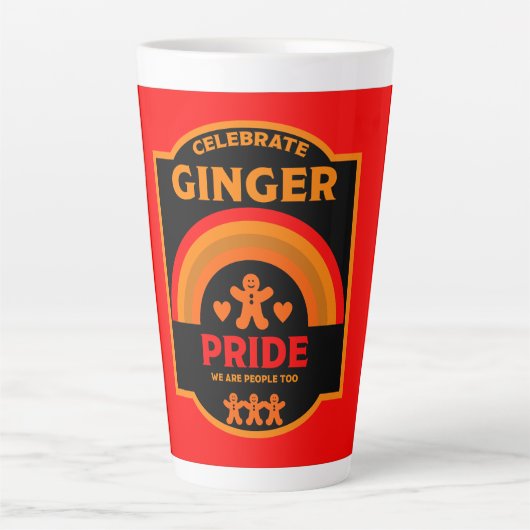 Tasse Latte Ginger Pride Jour Mois Événements (Devant)