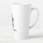 Tasse Latte Gingerbread Homme Cookie en Tuxedo (Droite)
