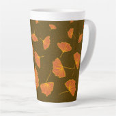 Tasse Latte ginkgo dansant (Angle droit)