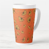 Tasse Latte ginkgo d'automne (Angle droit)