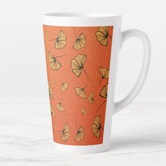 Tasse Latte ginkgo d'automne (Droite)