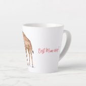 Tasse Latte Girafe et veau 'Meilleure maman jamais' tlatte (Angle droit)