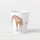 Tasse Latte Girafe et veau 'Meilleure maman jamais' tlatte (Devant)