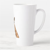 Tasse Latte Giraffe Au Calme Différent - Giraffe Art (Droite)