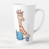 Tasse Latte Giraffe avec livre et boisson (Droite)