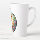 Tasse Latte Giraffe en verre tendu Personnalisée (Droite)