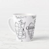 Tasse Latte Girl Power Sculling Boat Thunder_Cove (Angle gauche)