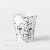 Tasse Latte Girl Power Sculling Boat Thunder_Cove (Devant)