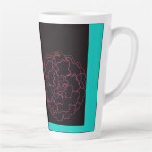 Tasse Latte Girl with Marigold Afro Puffs (Droite)