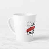 Tasse Latte Girly Makeup Lover Loyalty Slogan (Angle gauche)