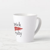 Tasse Latte Girly Makeup Lover Loyalty Slogan (Angle droit)