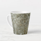 Tasse Latte Glace glaciaire Texture nature Abstraite (Angle gauche)