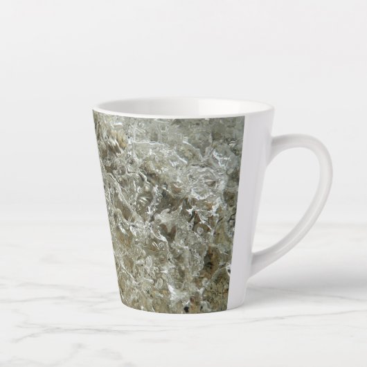 Tasse Latte Glace glaciaire Texture nature Abstraite (Droite)