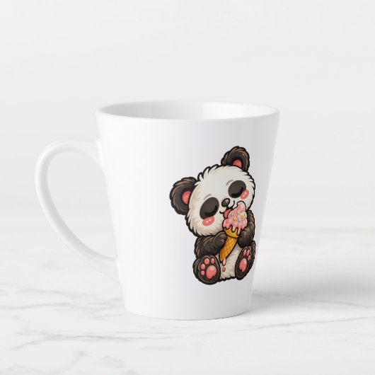 Tasse Latte Glace Panda Mignon (Gauche)
