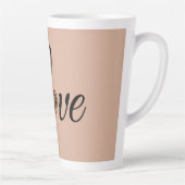 Tasse Latte Glam Leopard Heart Love Design (Droite)
